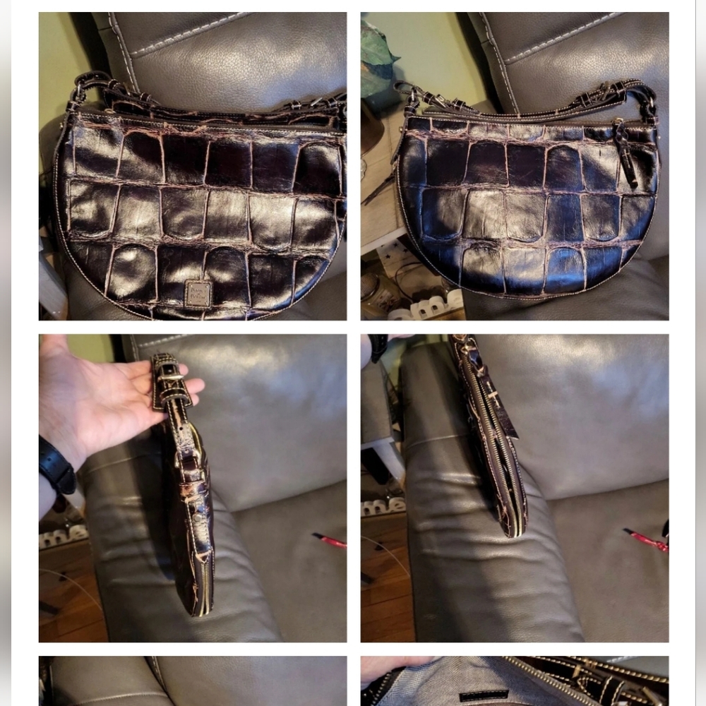 Dooney and bourke croco look shoulder bag Juni